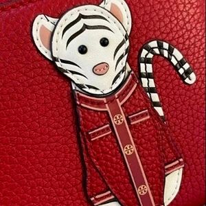 NWT~ 💮Tory Burch💮 Tilly the Tiger zodiac Continental Wallet